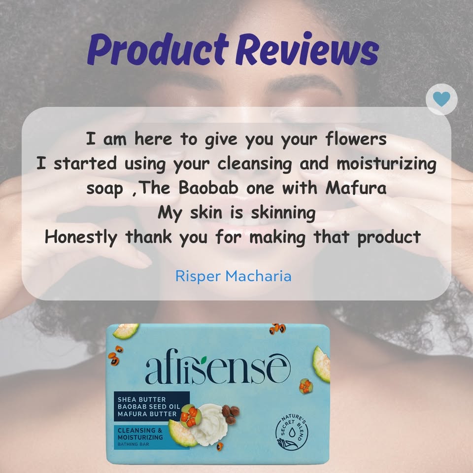 Afrisense Beauty Bar Facebook ad: We’re absolutely glowing from all the love!