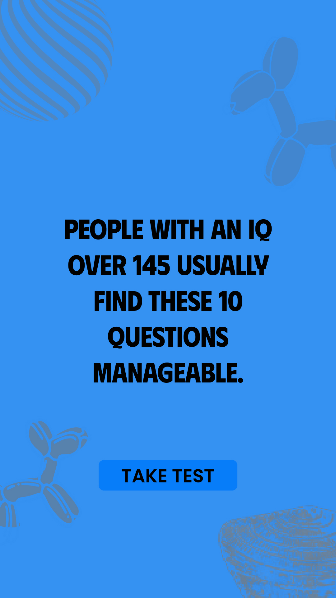 International IQ Test Facebook ad