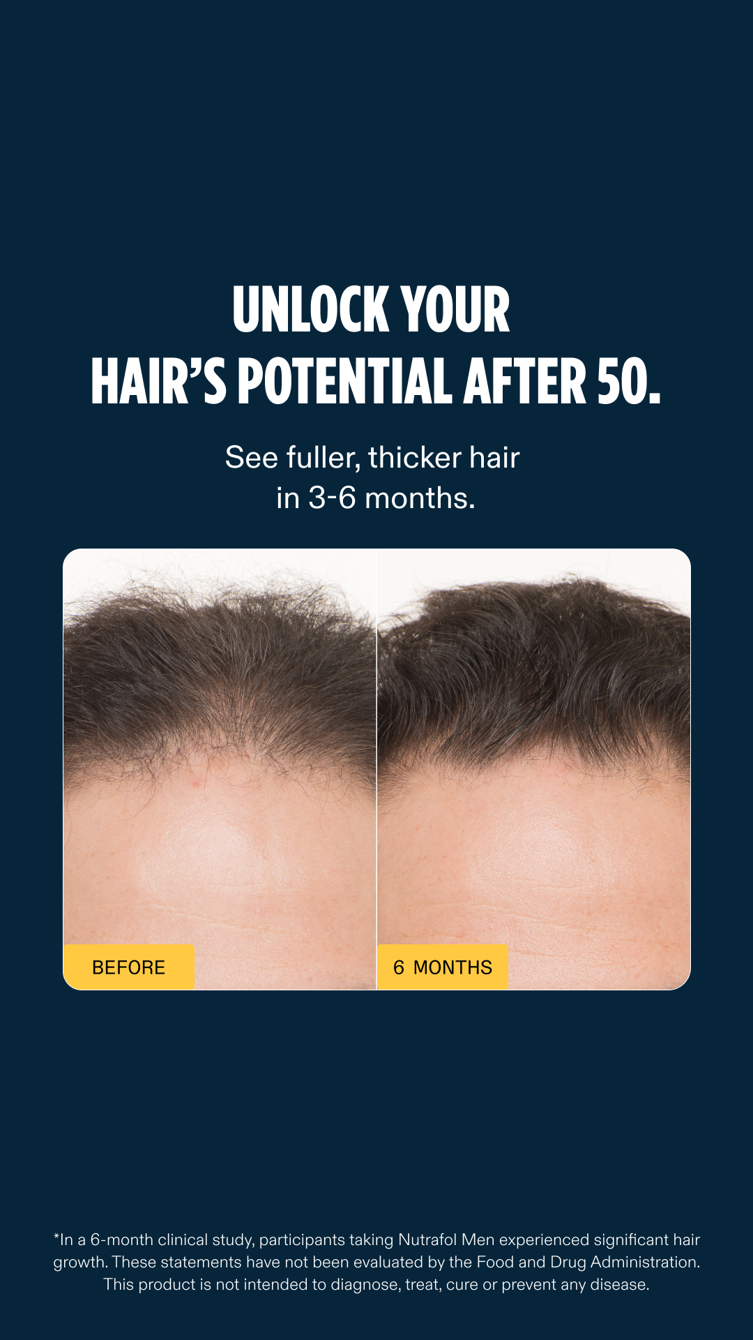 Nutrafol Men Facebook ad
