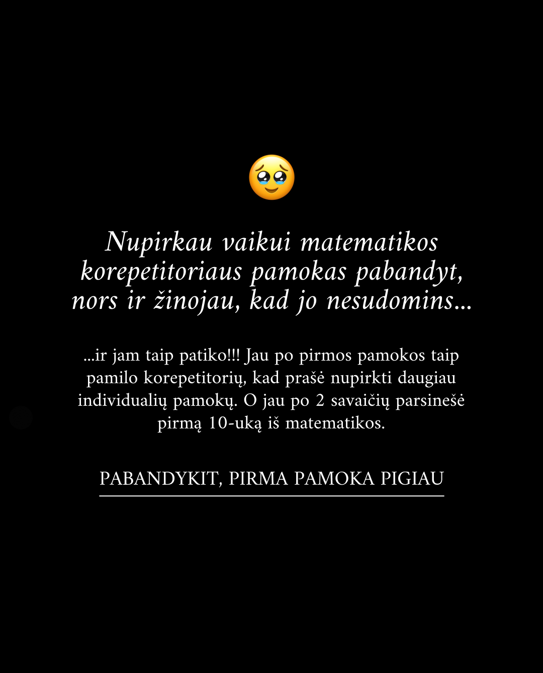 Mokytojas Eimantas Facebook ad: Išankstinė registracija