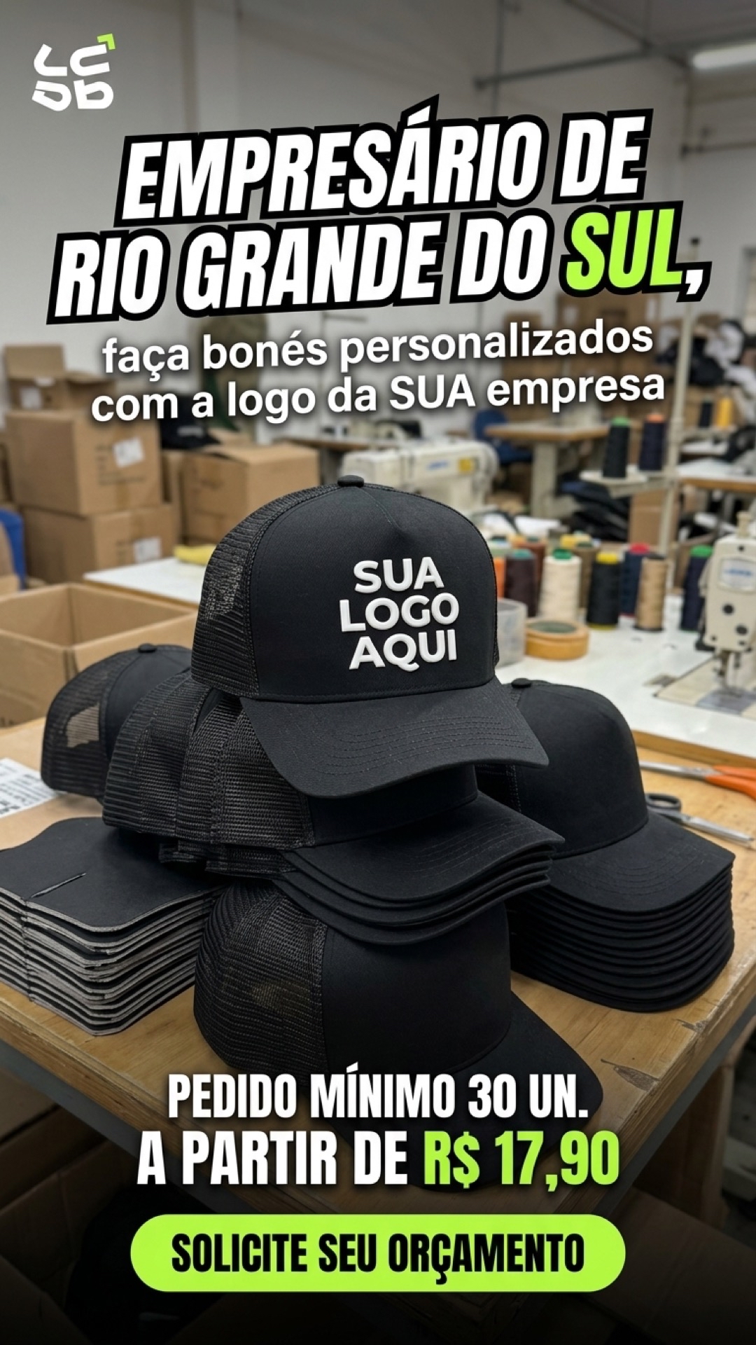 La Casa Drops Facebook ad: Empresário do Rio Grande do Sul: bonés trucker…