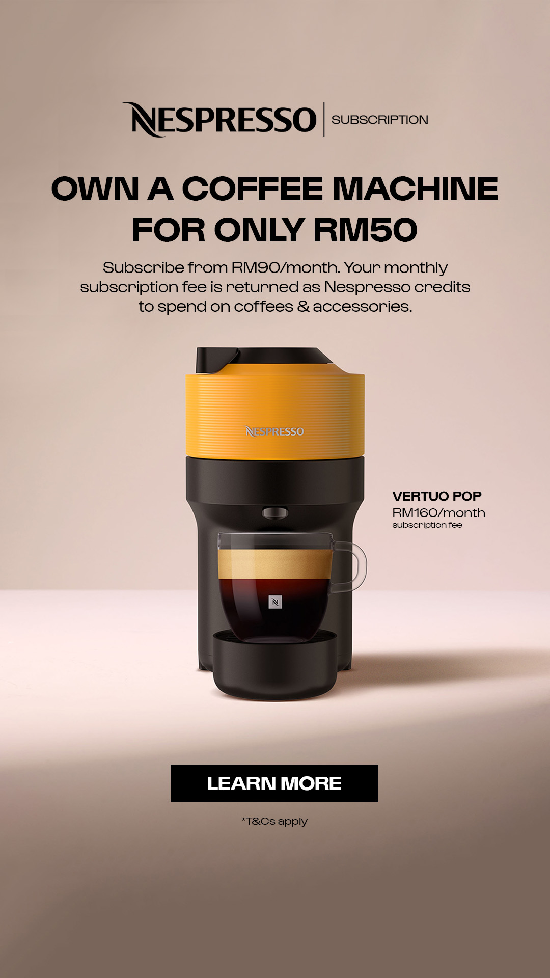 Nespresso Facebook ad