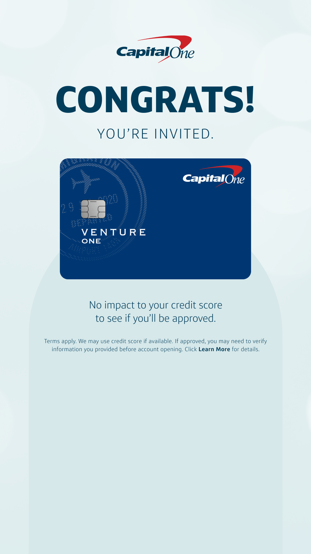 Capital One Facebook ad