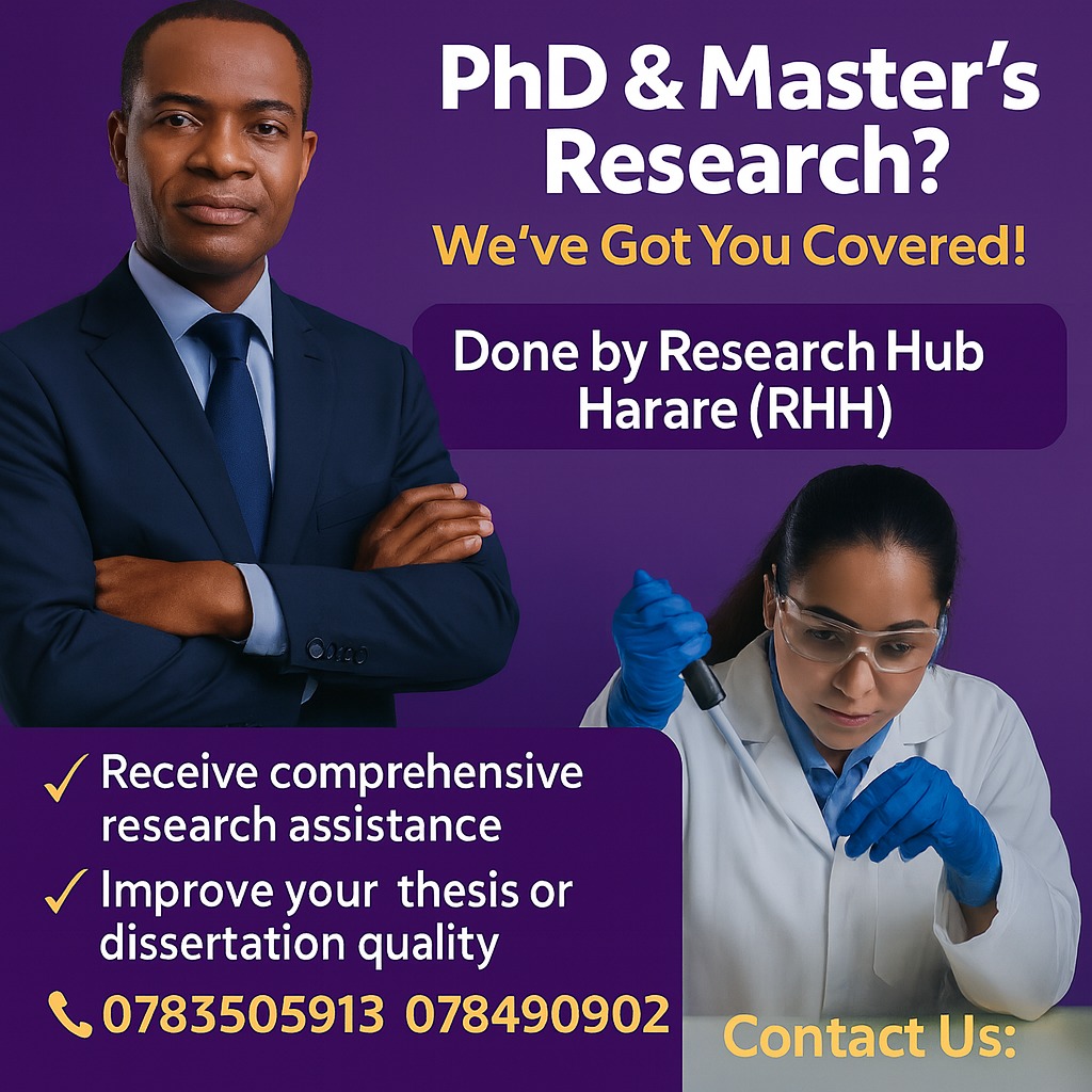 Research Hub Harare Facebook ad: Tried and tested both locally and internationally:Get in…