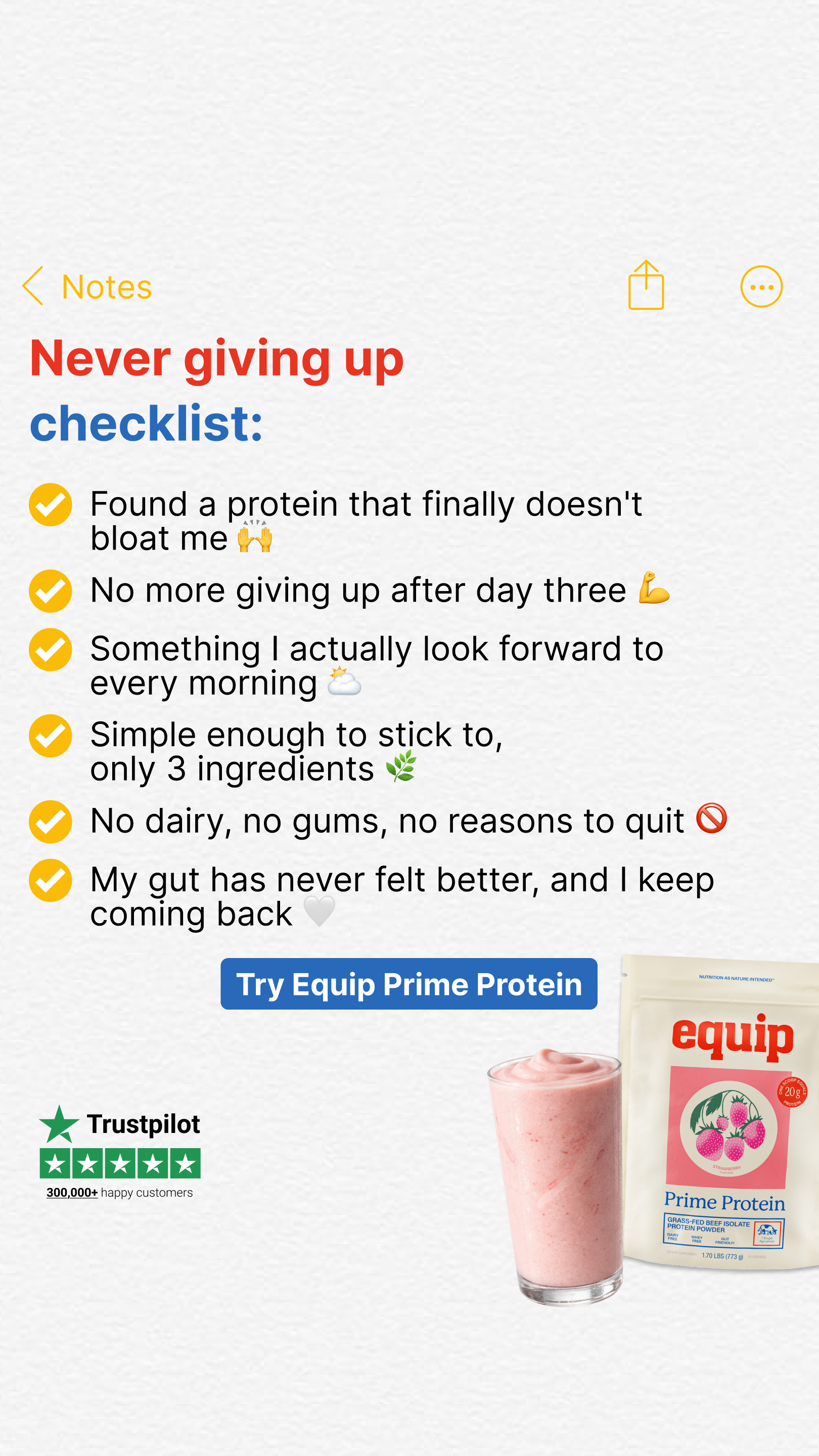 Equip Facebook ad