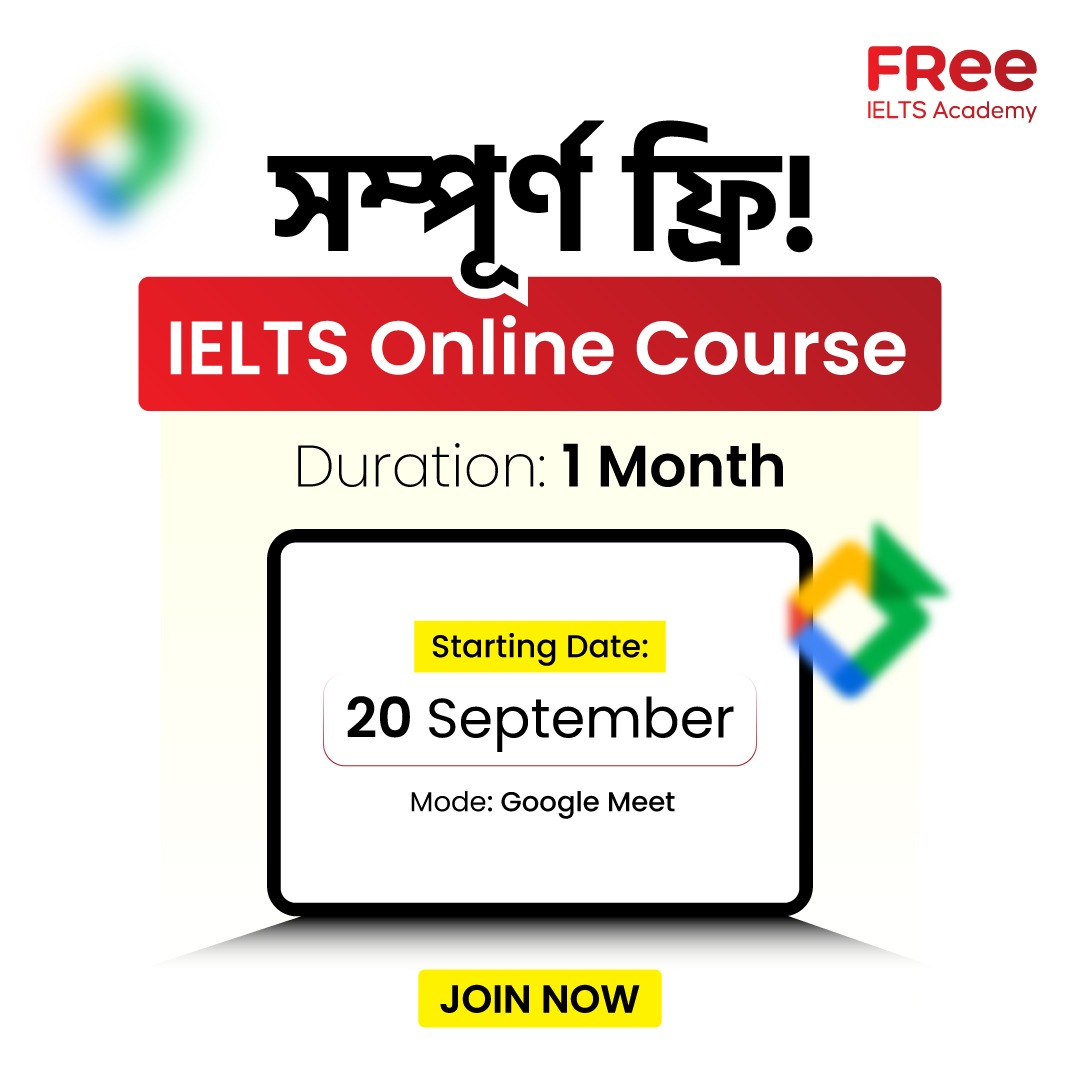 Free IELTS Academy Facebook ad