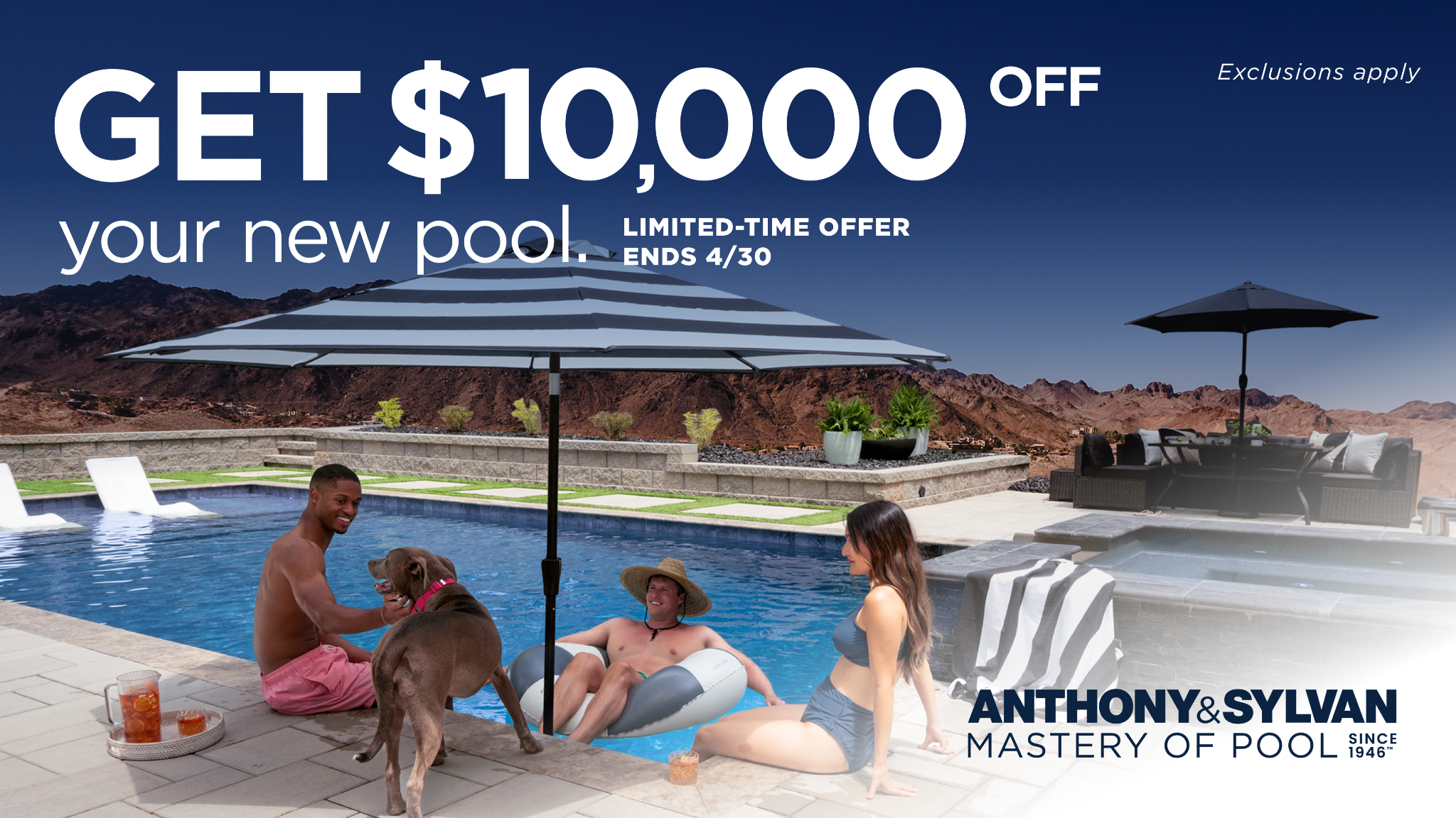 Anthony & Sylvan Pools Facebook ad