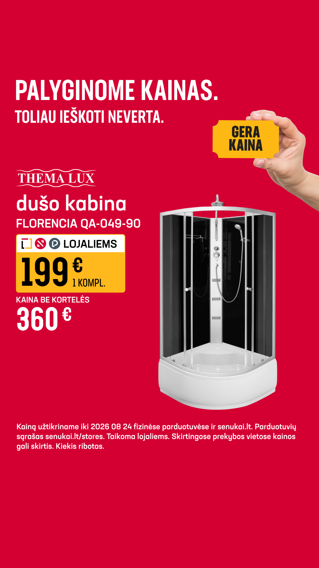 Senukai Facebook ad