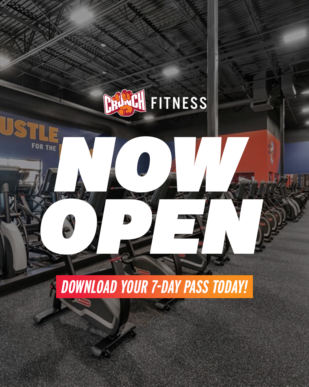 Crunch Fitness Facebook ad: Grab Your FREE 7 Day Pass