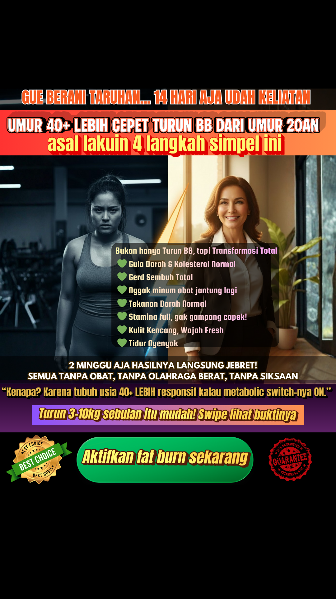 Leanova Fat Burn Facebook ad