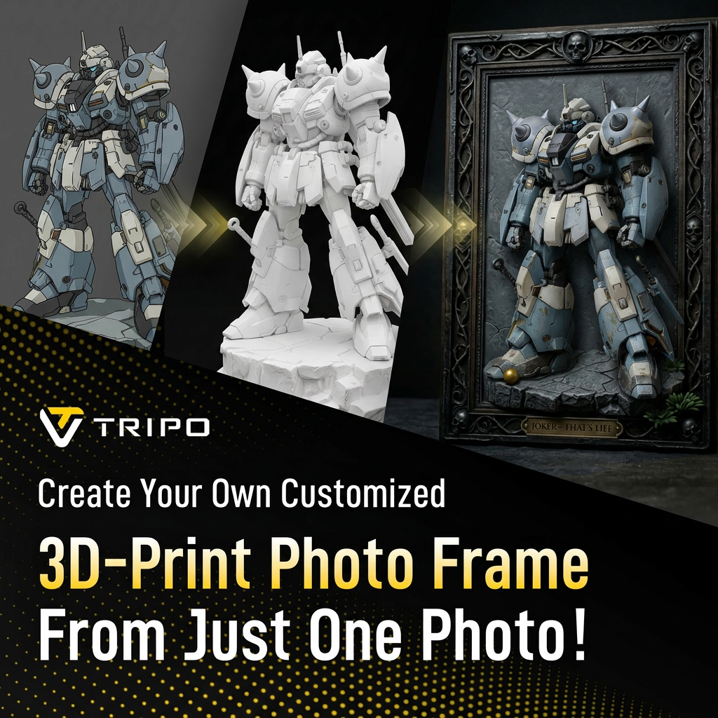 Tripo 3D Facebook ad