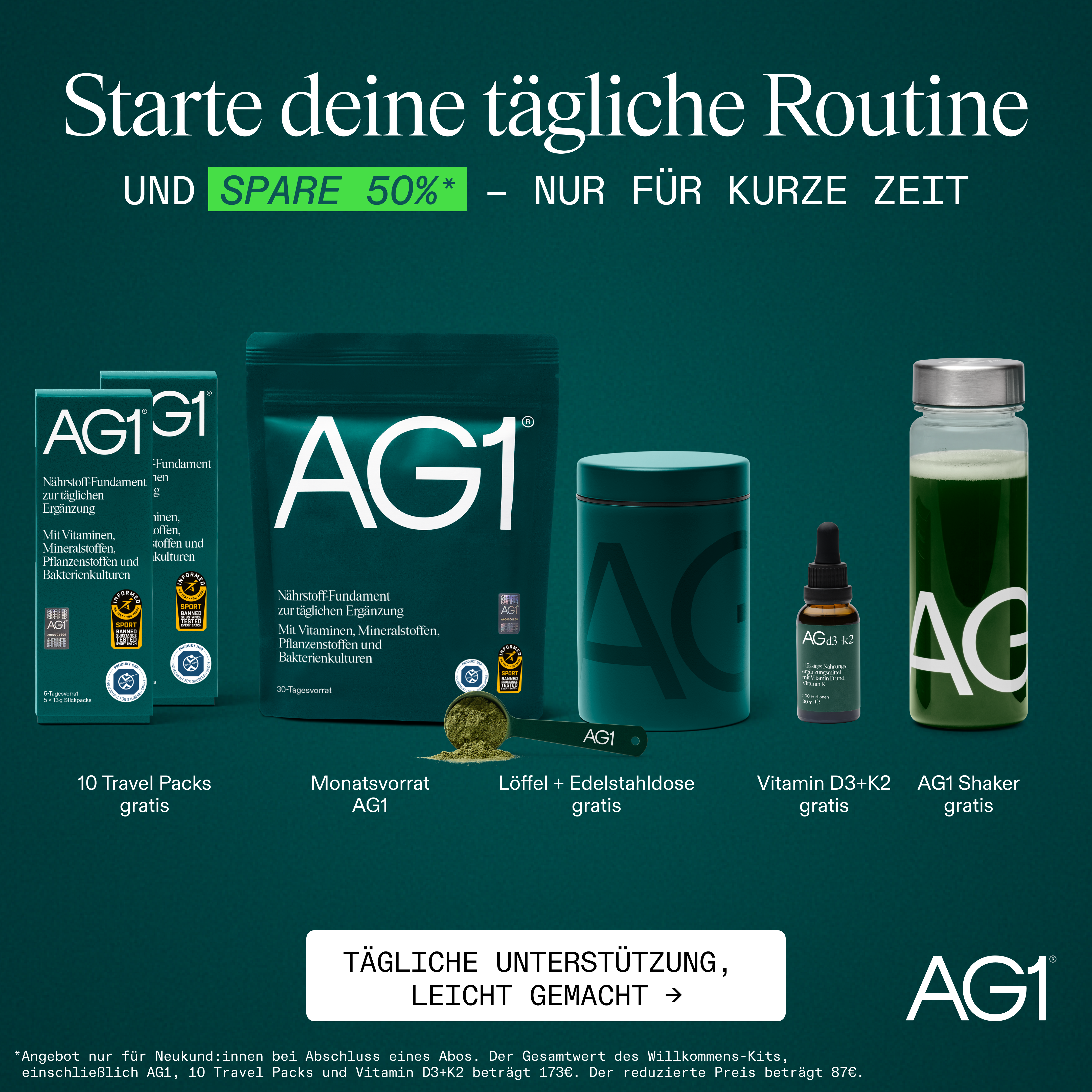 AG1 Deutschland Facebook ad