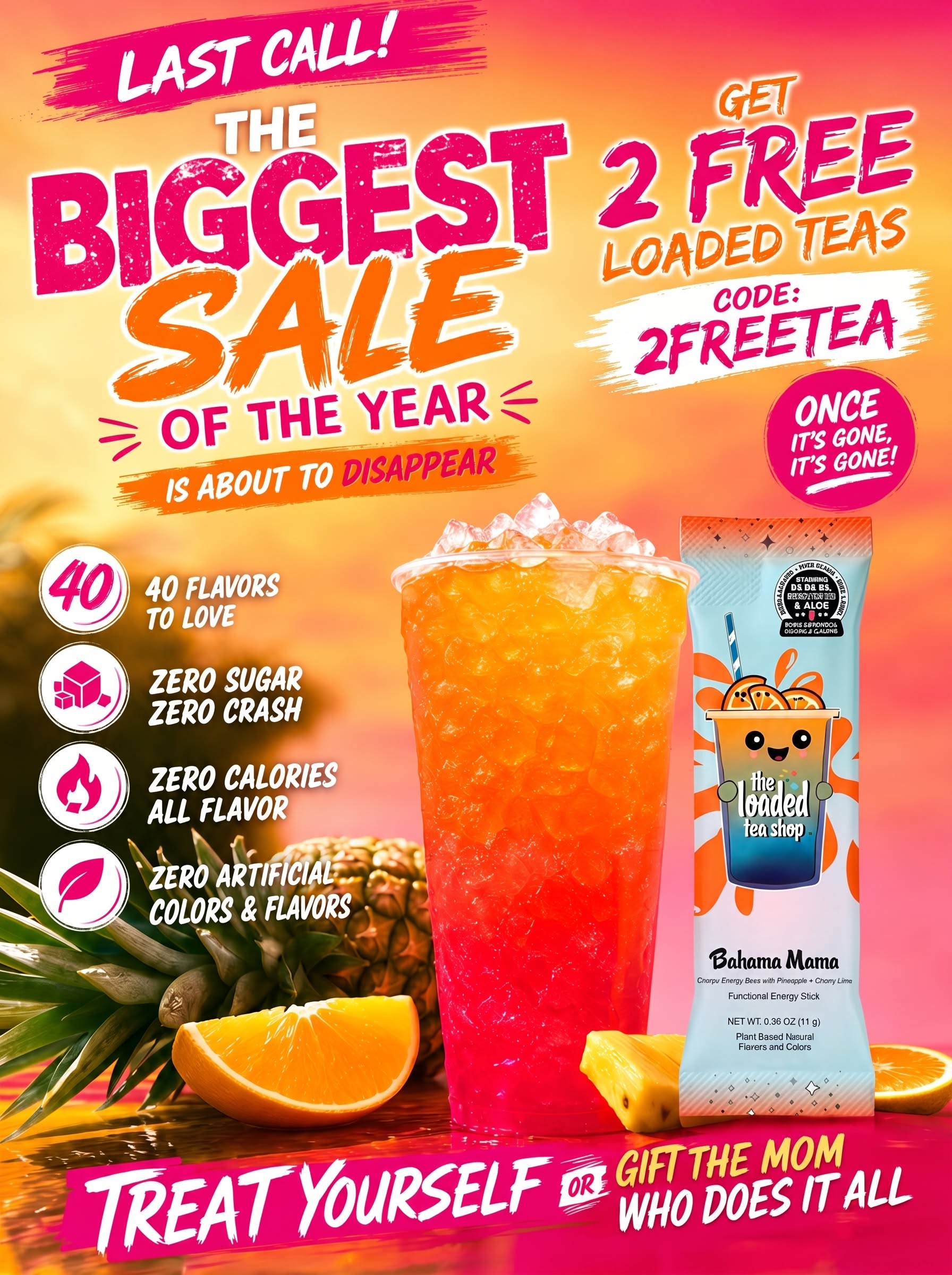 The Loaded Tea Shop Facebook ad