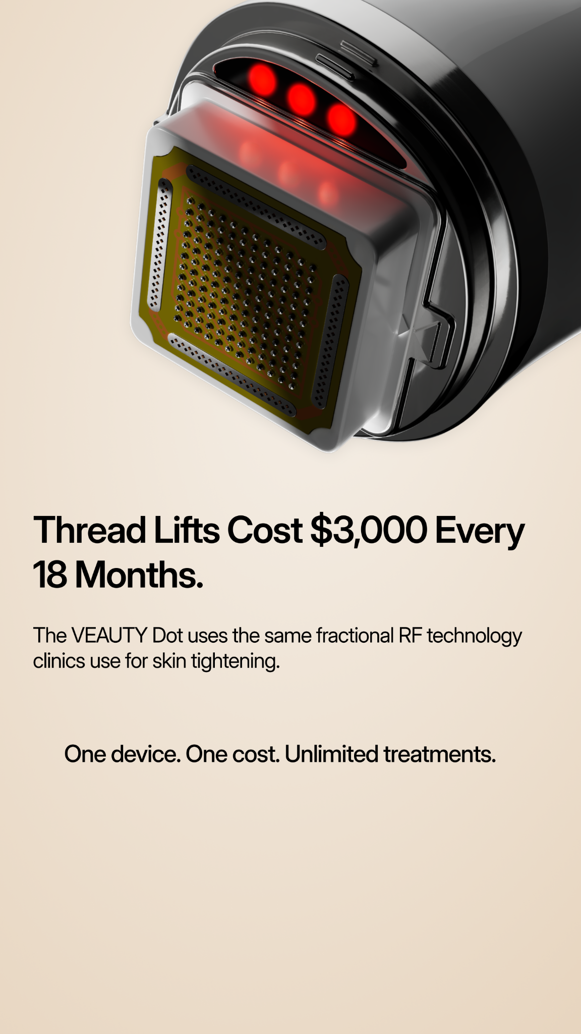 Veauty Facebook ad
