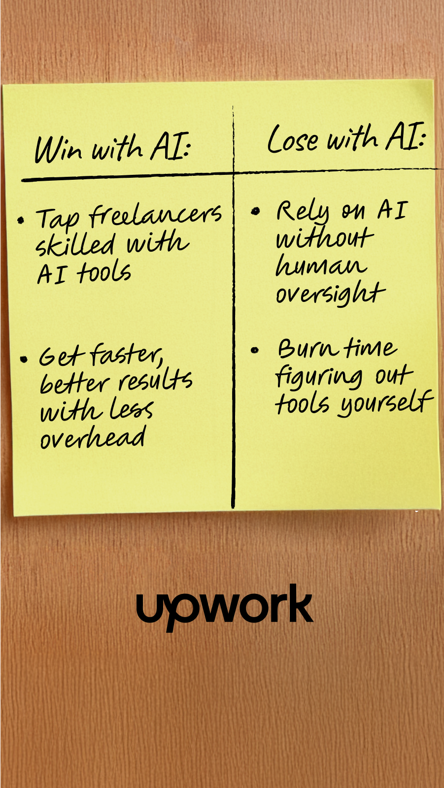 Upwork Facebook ad