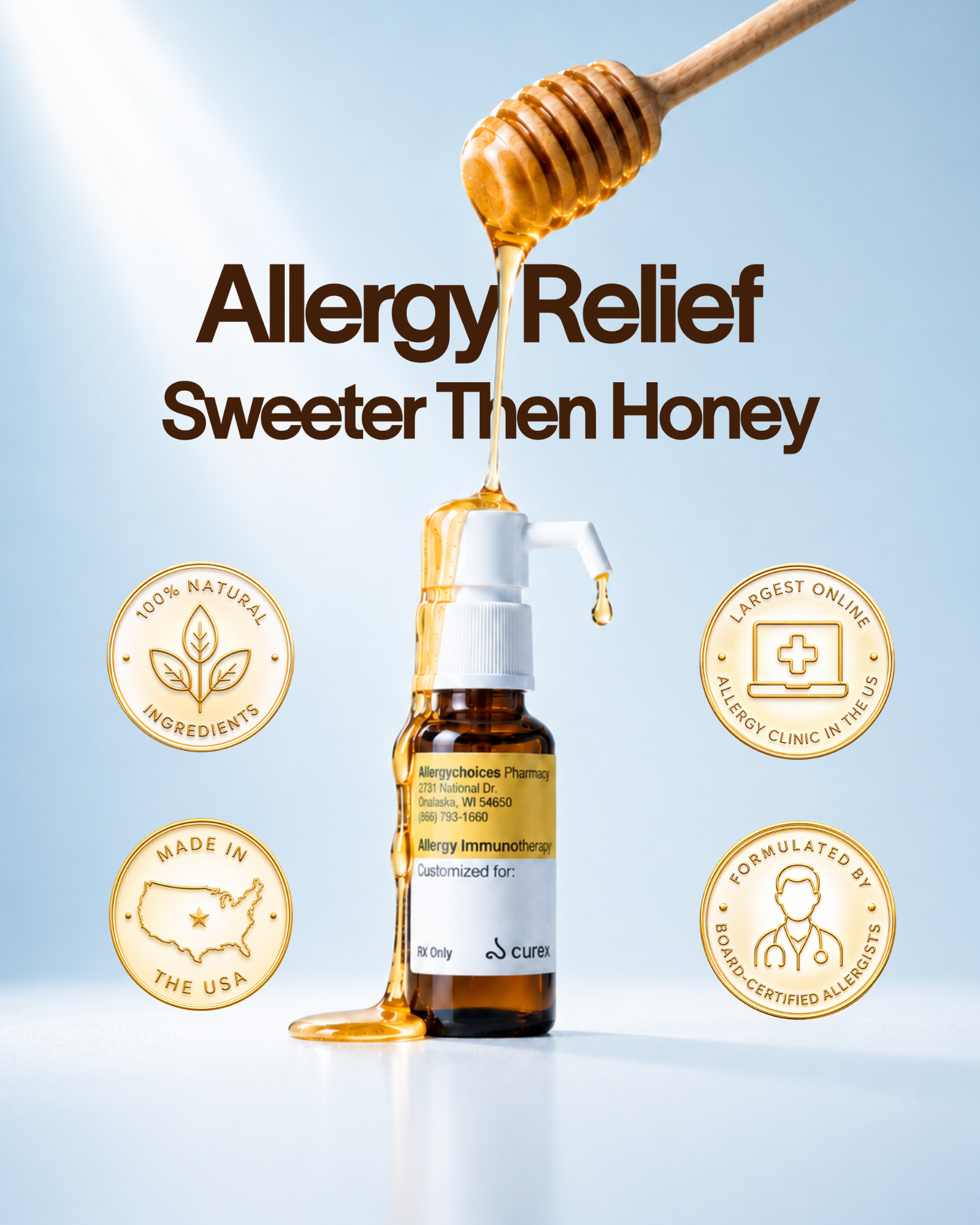 Curex Allergy Facebook ad