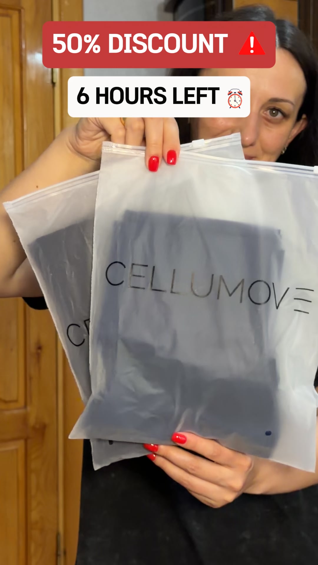 Cellumove Facebook ad: Buy 1 Legging, Get 1 FREE, limited time!