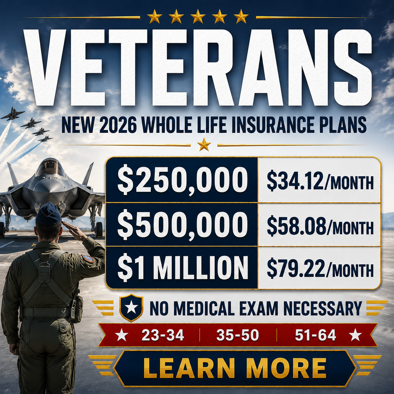VA Life Benefits Facebook ad