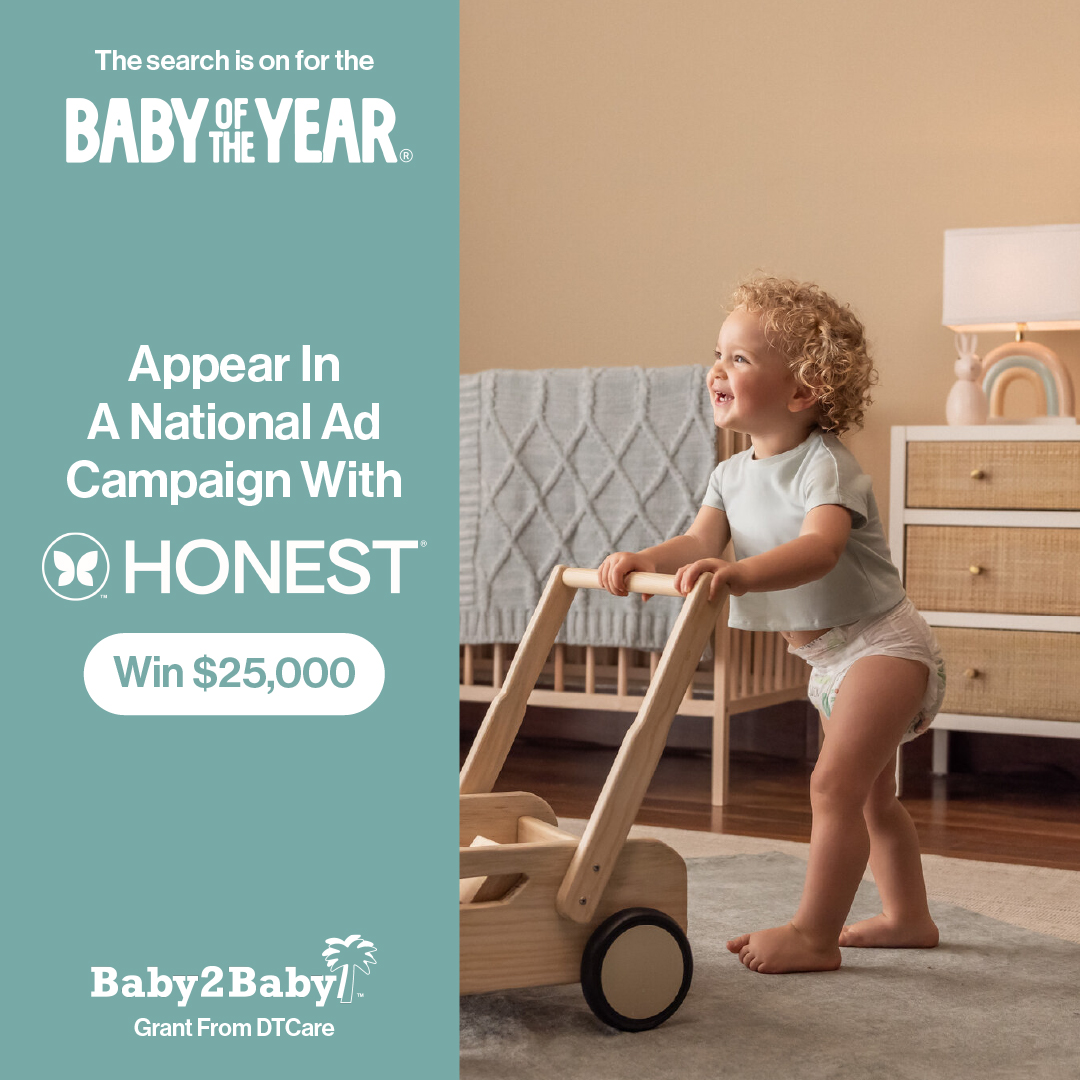 The Honest Company Facebook ad: Your little one could win BIG!