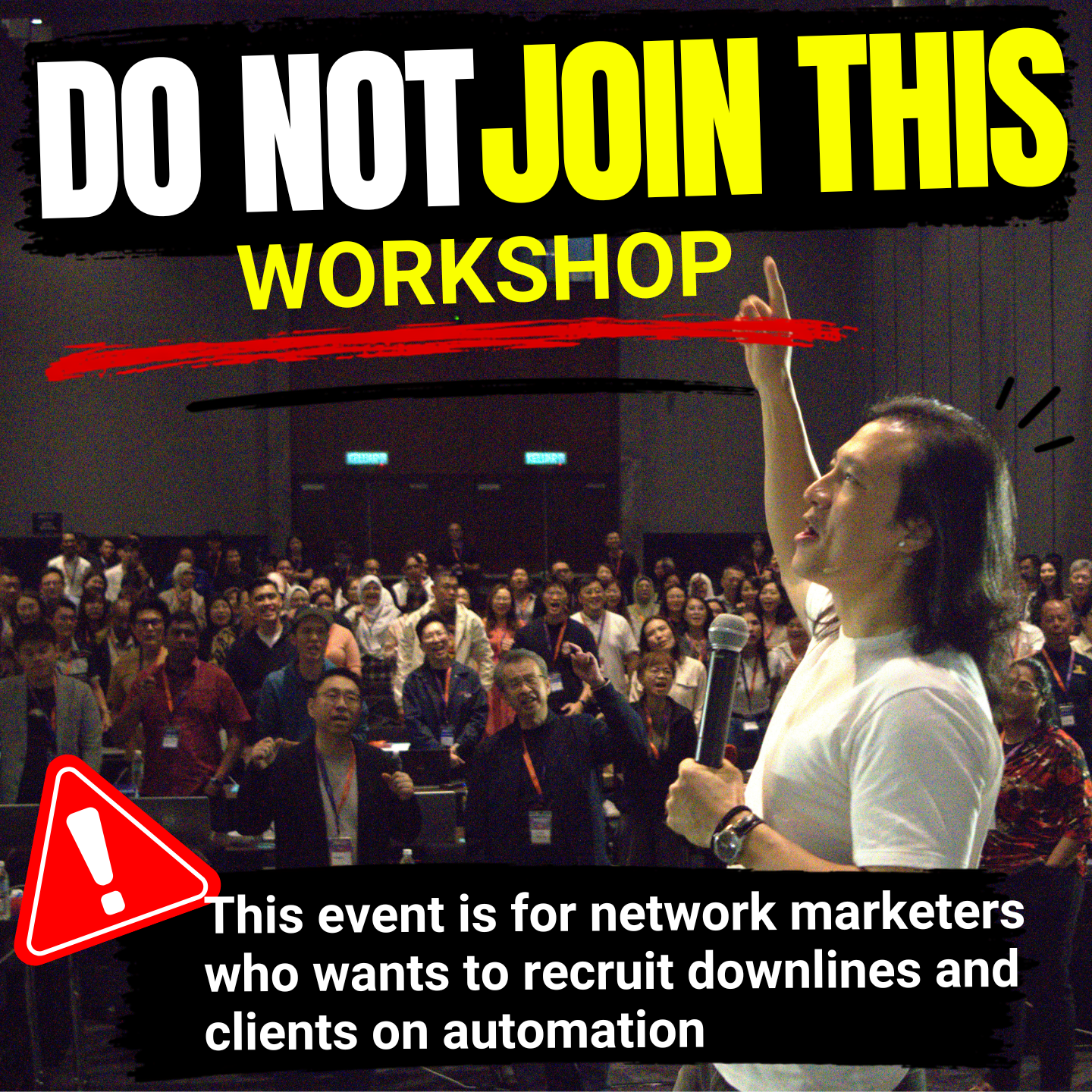 Thomas Yap - Network Marketing Coach Facebook ad: Stop chasing. Start attracting.