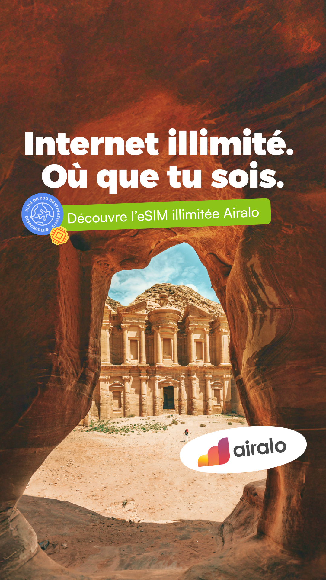 Airalo Global eSIM Store Facebook ad