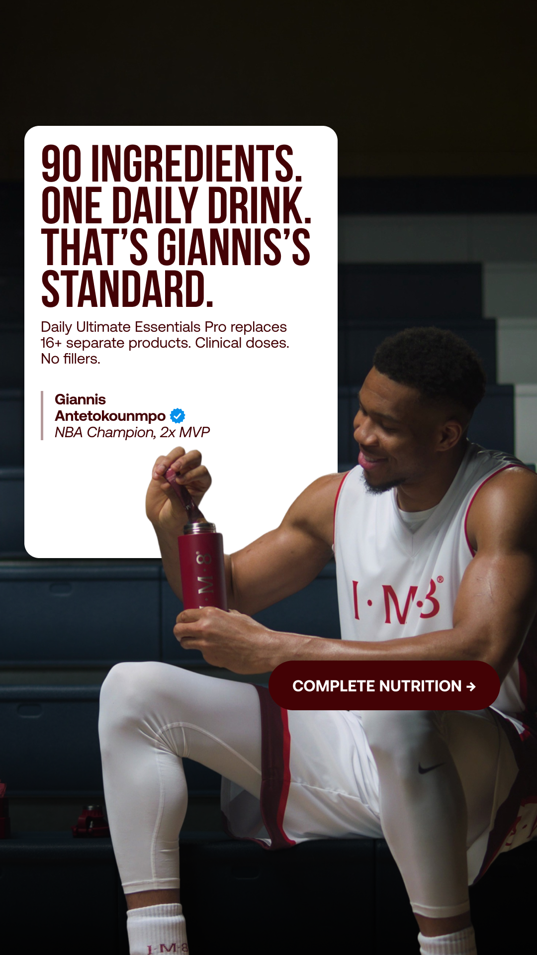 Giannis Antetokounmpo Facebook ad