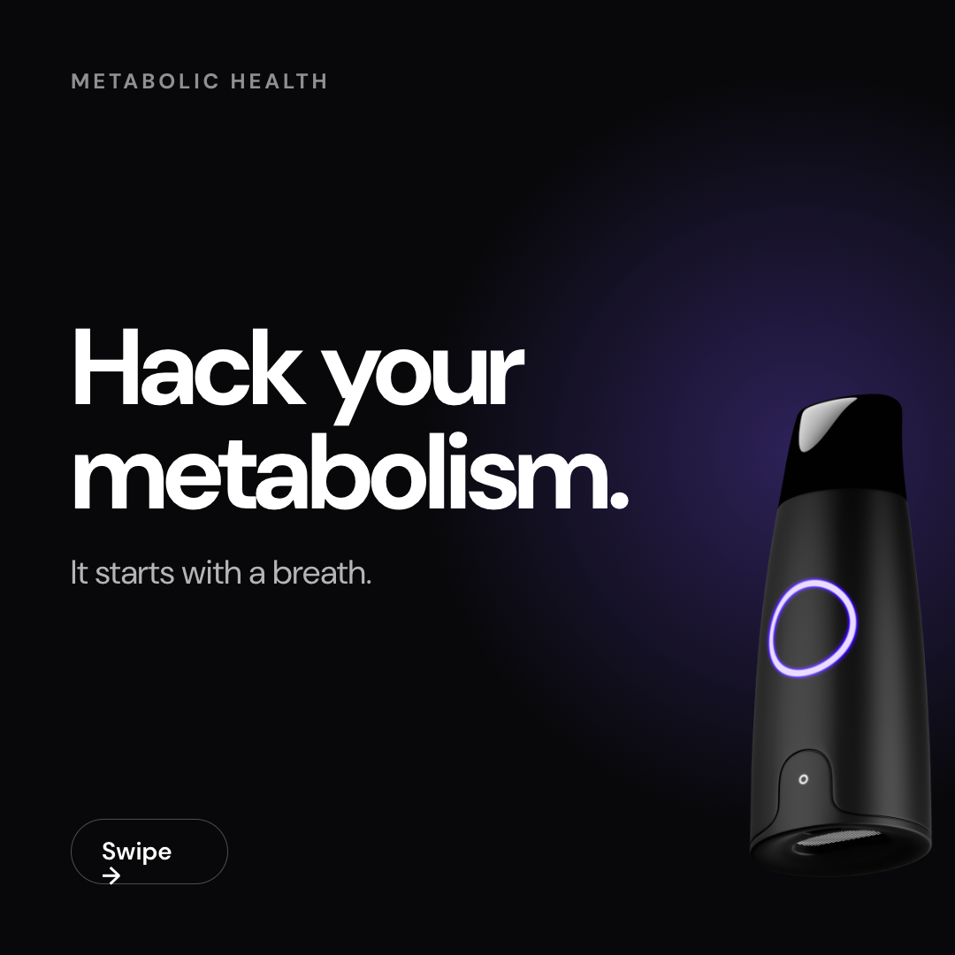 Lumen Facebook ad: One breath into Lumen's CO2 sensor tells you…