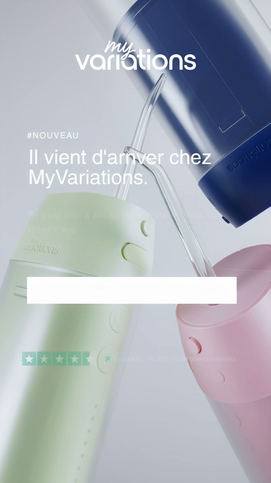 My Variations Facebook ad: L'hydropulseur MyVariations.