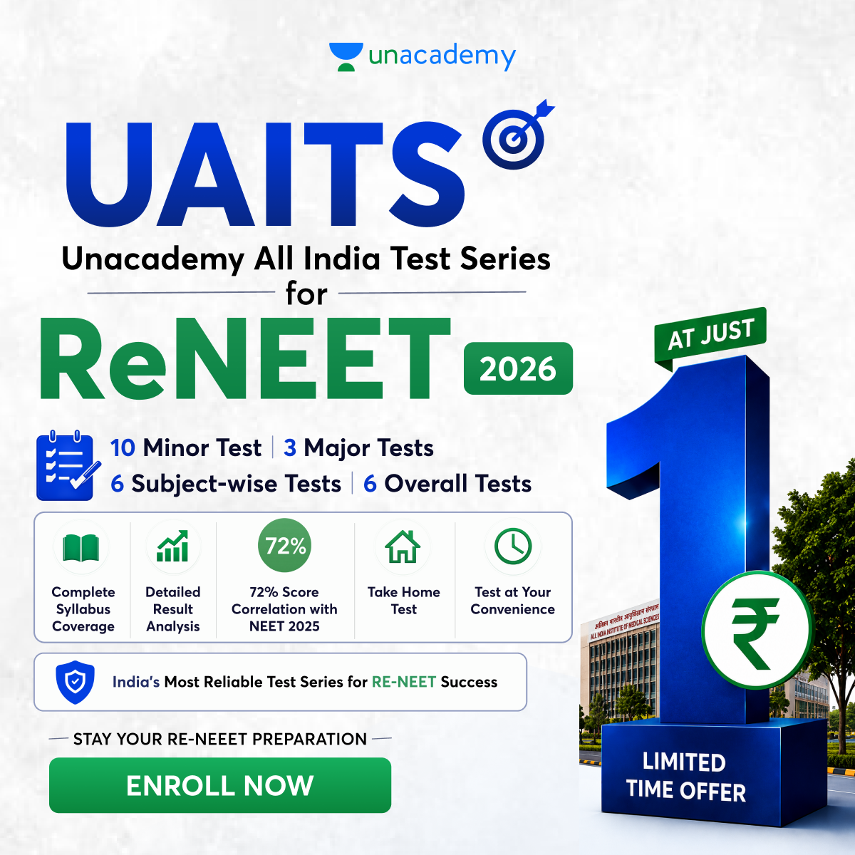 Unacademy Facebook ad