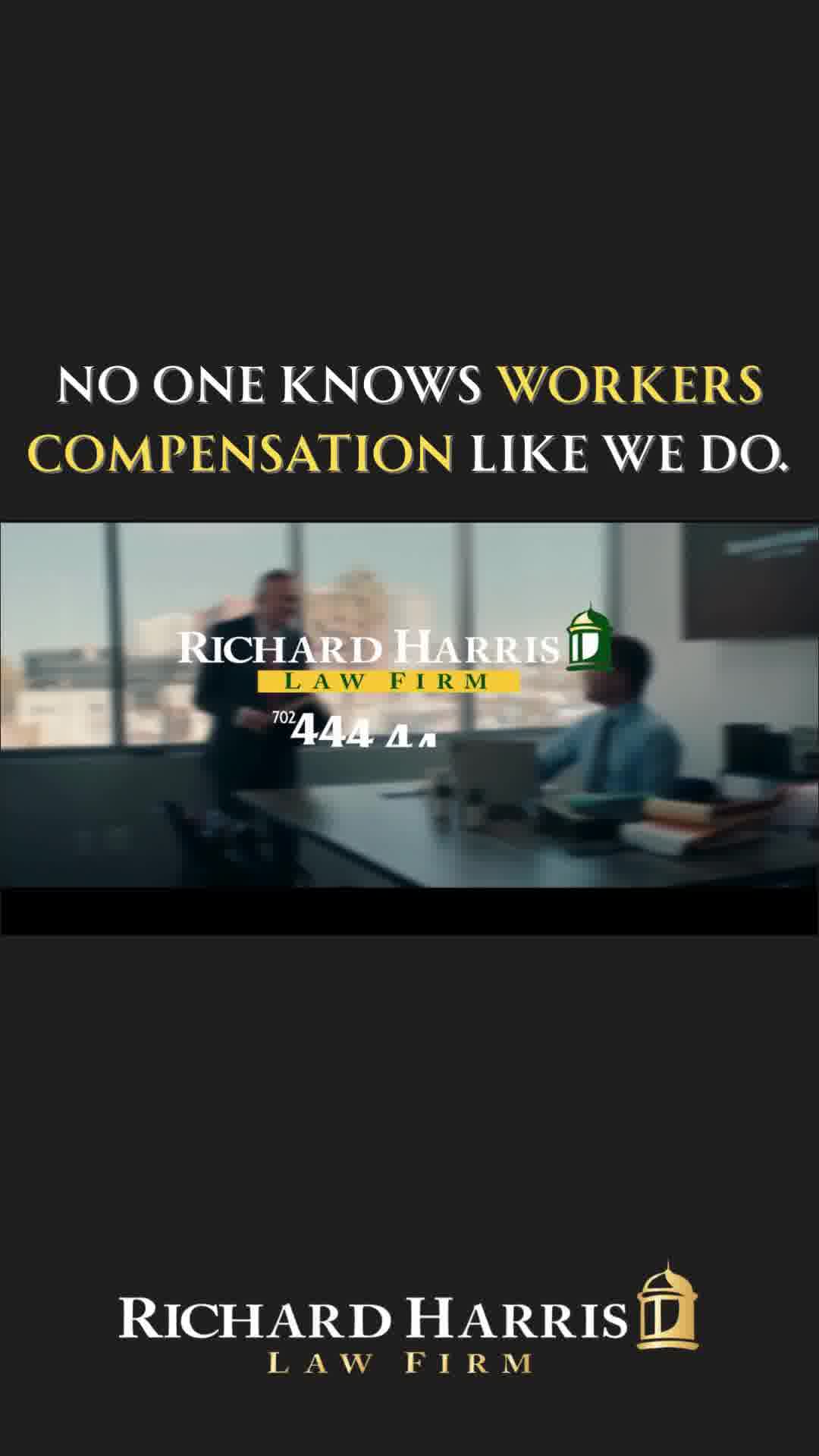 Richard Harris Law Firm Facebook ad: Hurt at work?