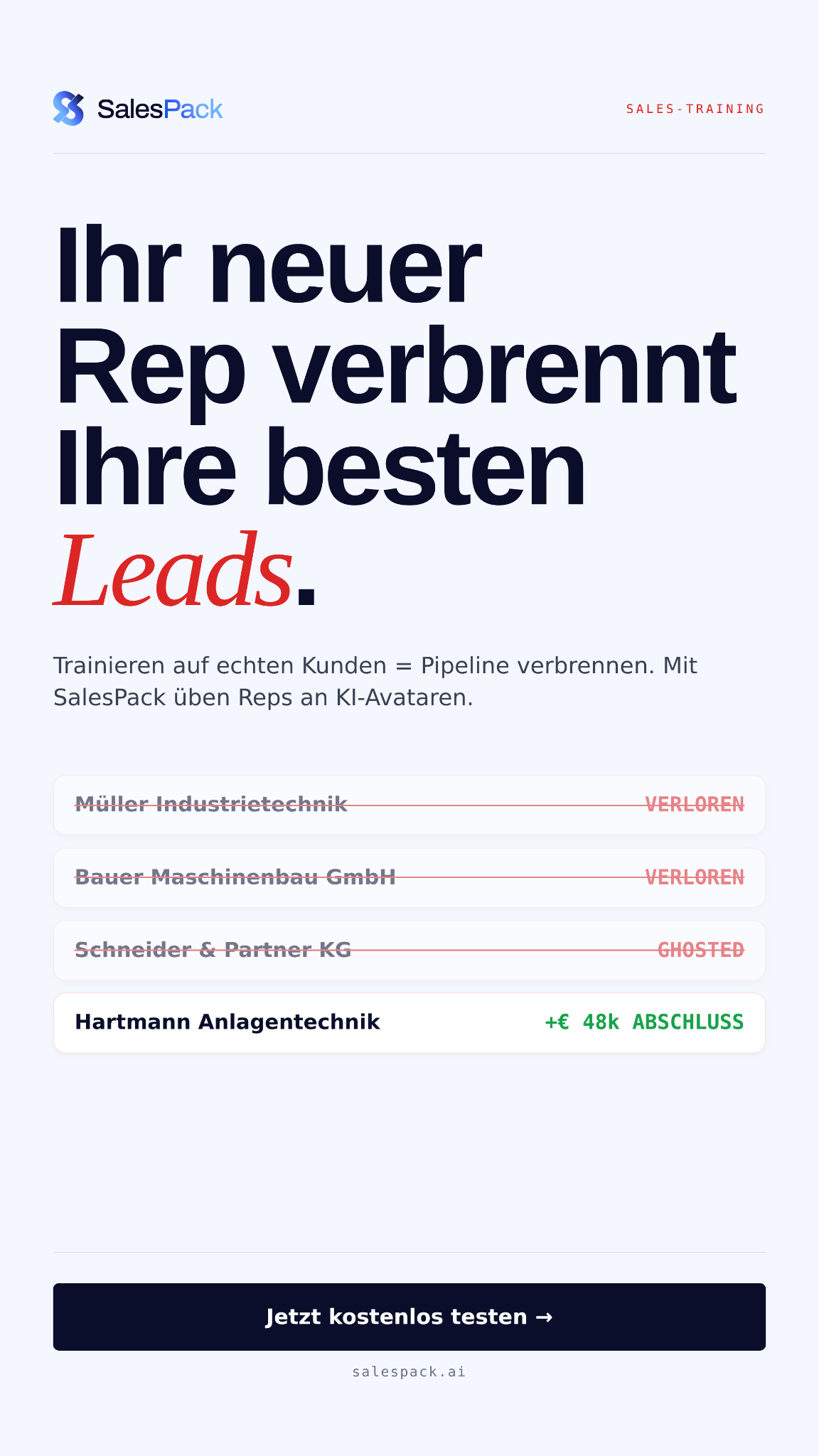 SalesPack Facebook ad from May 4, 2026