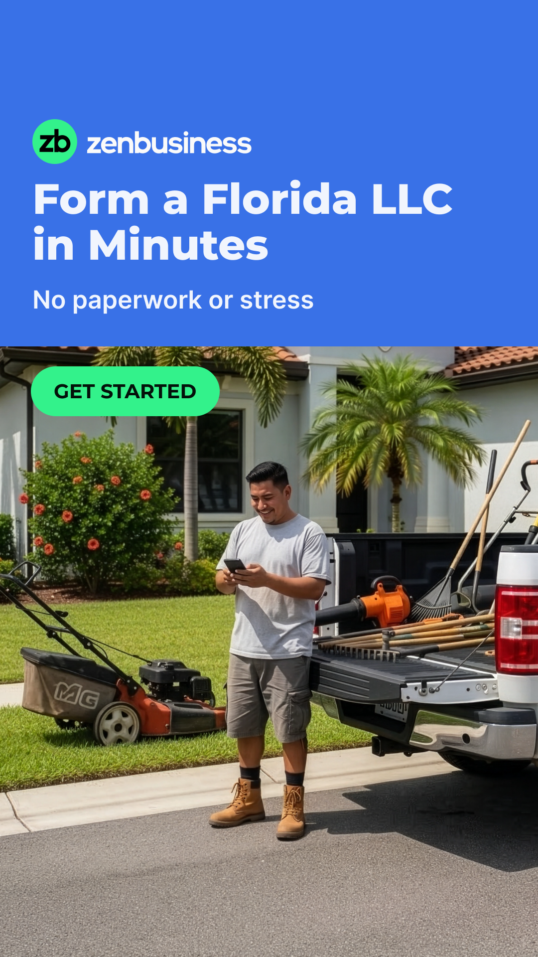 ZenBusiness Facebook ad