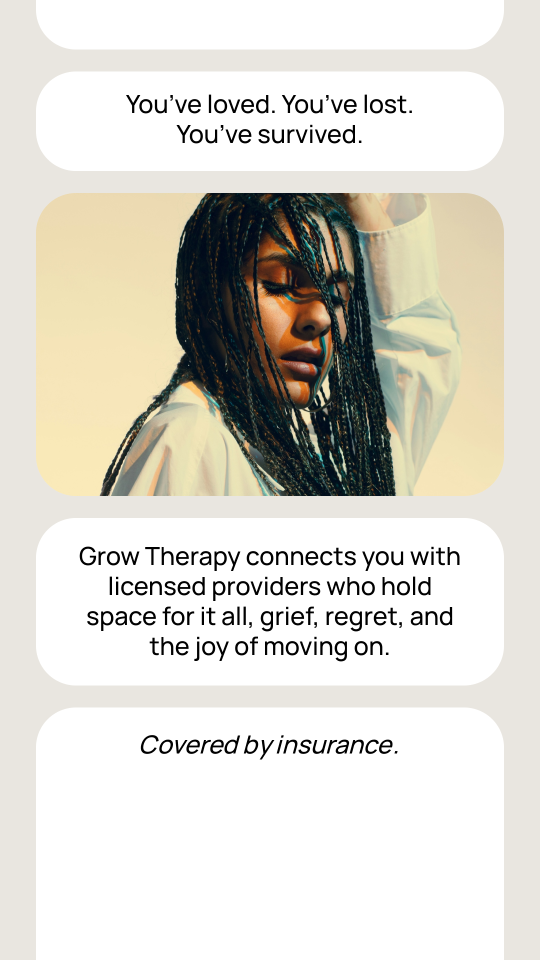 Grow Therapy Facebook ad