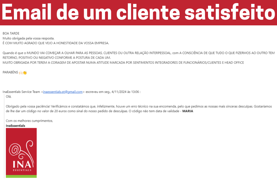 InaEssentials - Loja online orgânica familiar Facebook ad