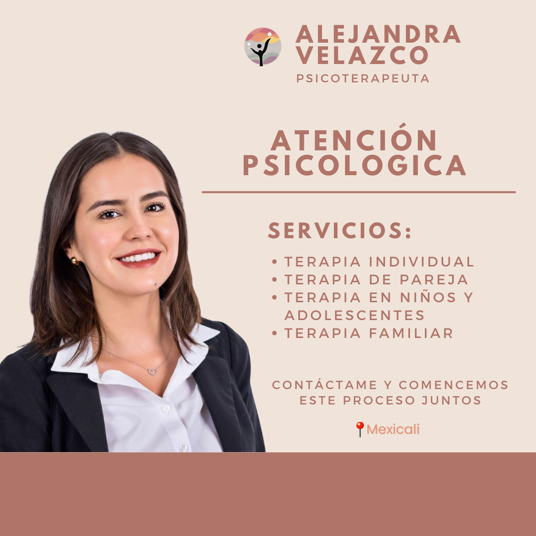 Psicóloga Alejandra Velazco Facebook ad: Mexicali ¿Listo para transformar tu bienestar emocional?