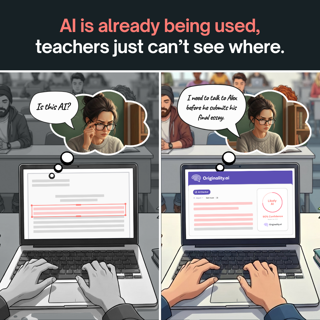 Originality.AI - AI Detection and Plagiarism Checking Facebook ad