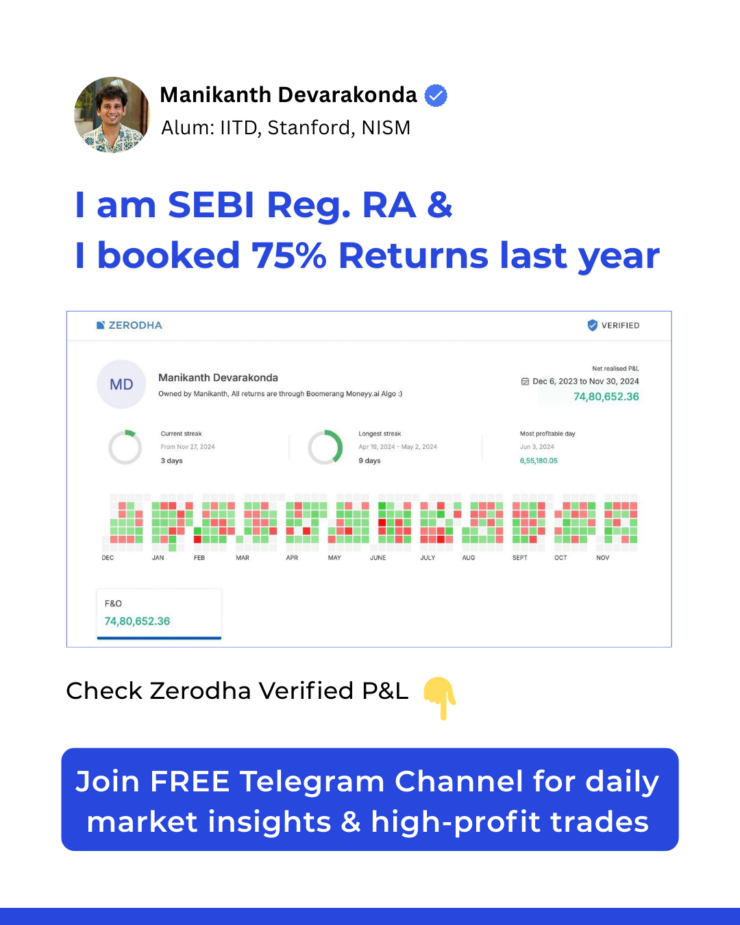 Learn with Mani Facebook ad