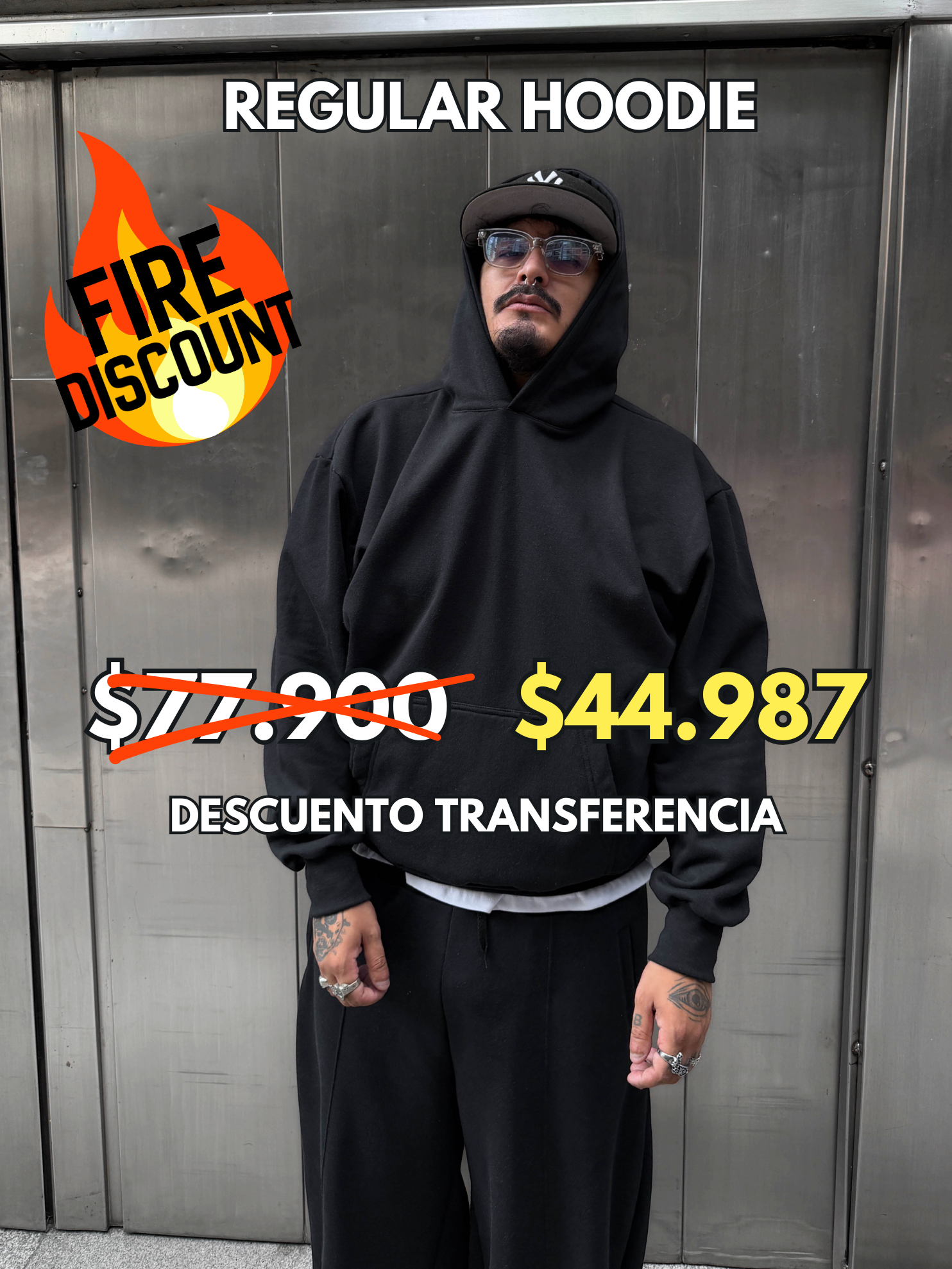 NOWYDWOR Facebook ad: Regular hoodie
