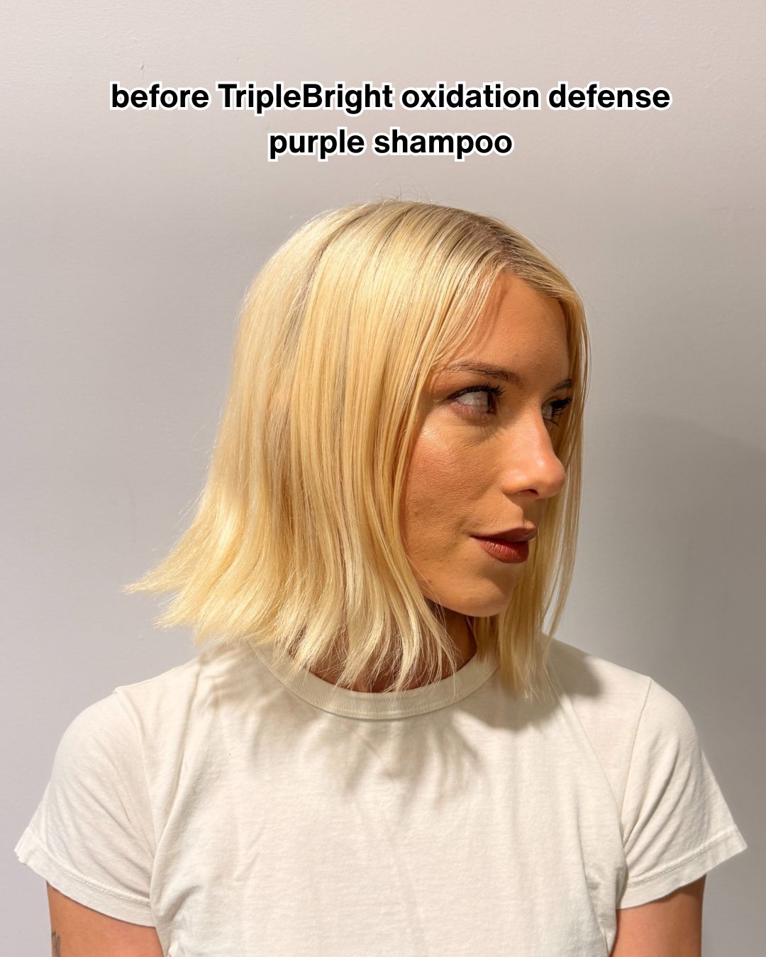 K18 Hair Norway Facebook ad: Sliter du med gult skjær i blondt hår?