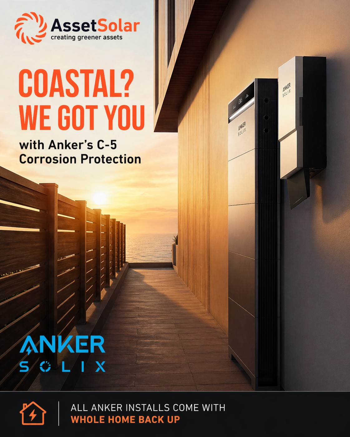 Asset Solar Facebook ad: AssetSolar are proud to be bringing the Anker…