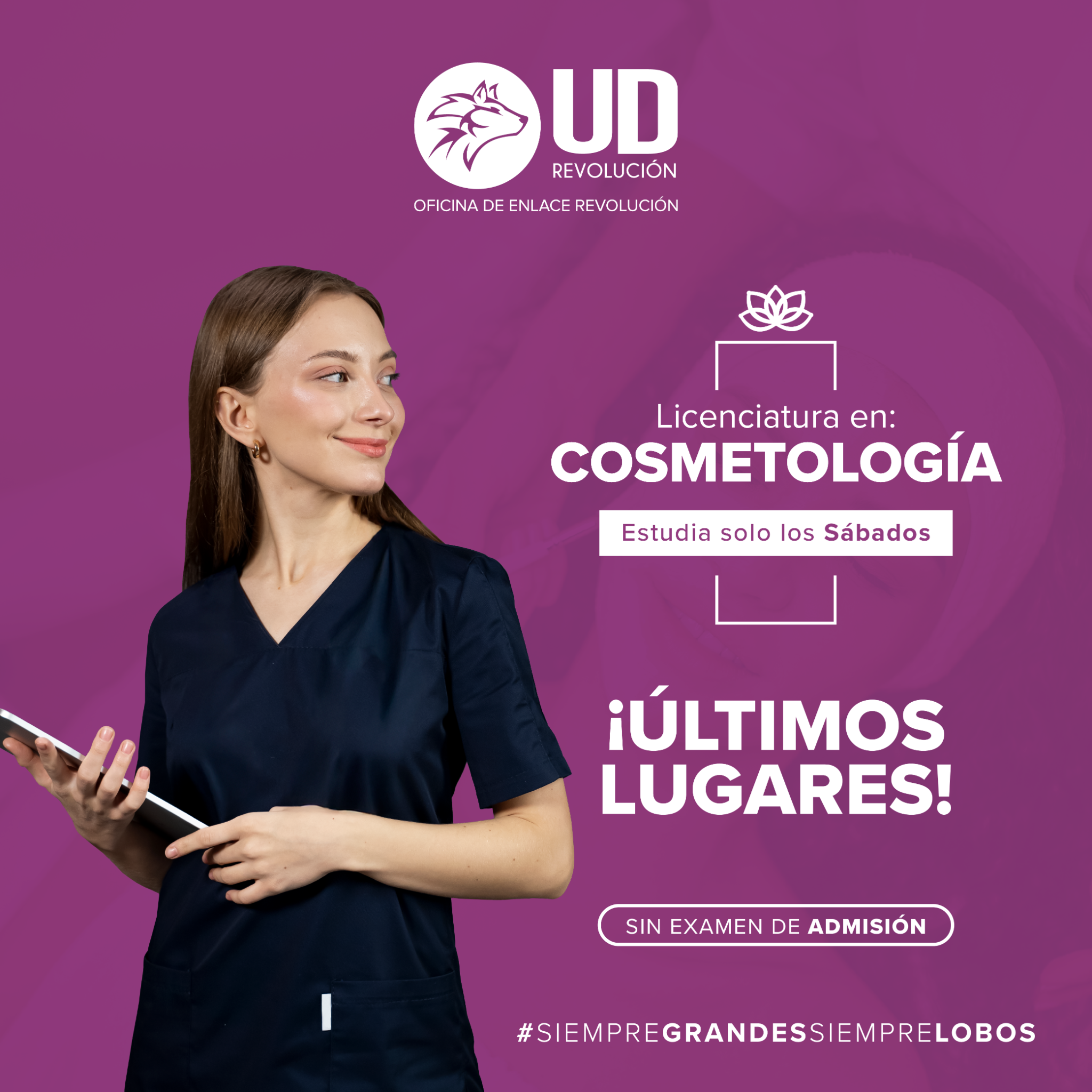 UD Campus Revolución Facebook ad: Únete a la gran familia LOBOS