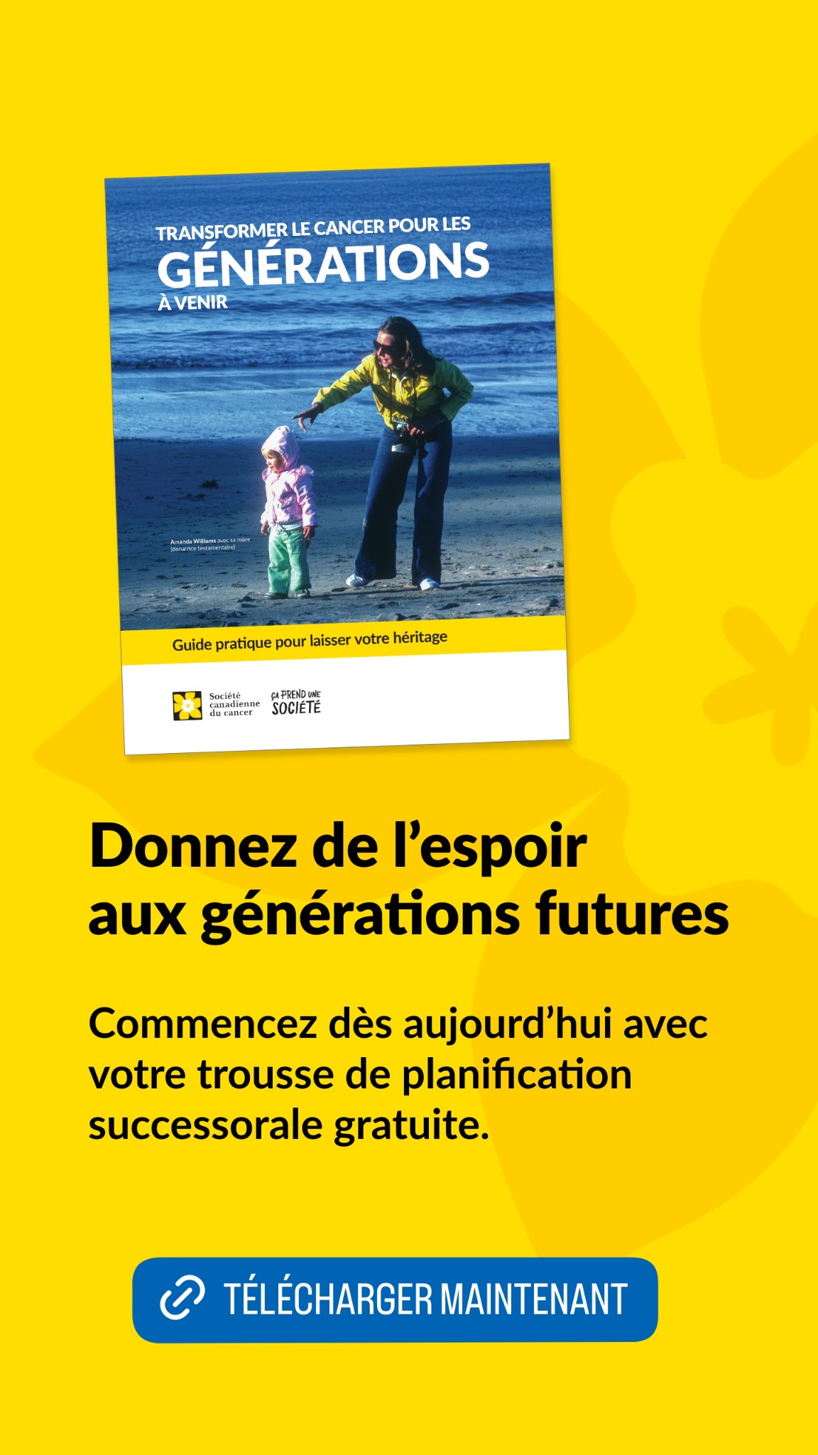 Société canadienne du cancer Facebook ad