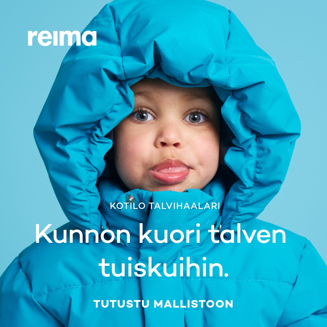Reima Facebook ad: Kunnon kuori talven tuiskuihin