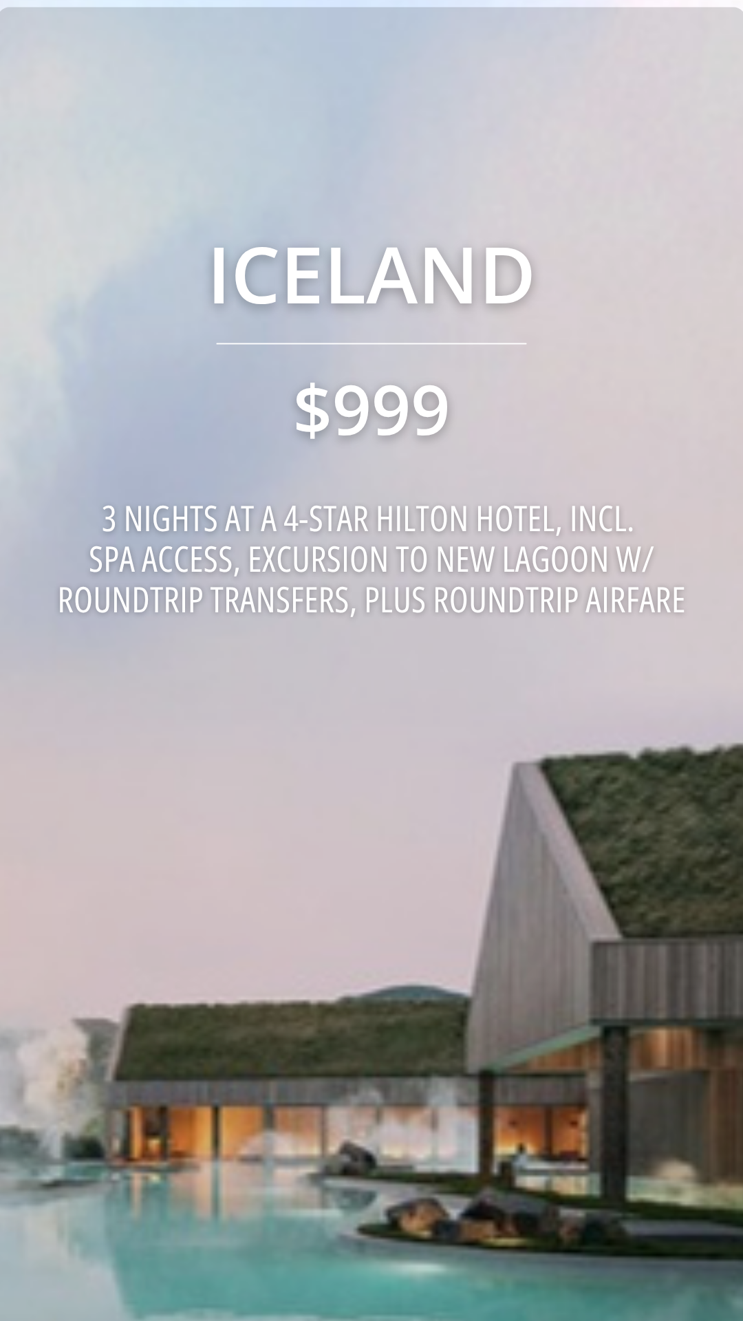 Travelzoo Facebook ad