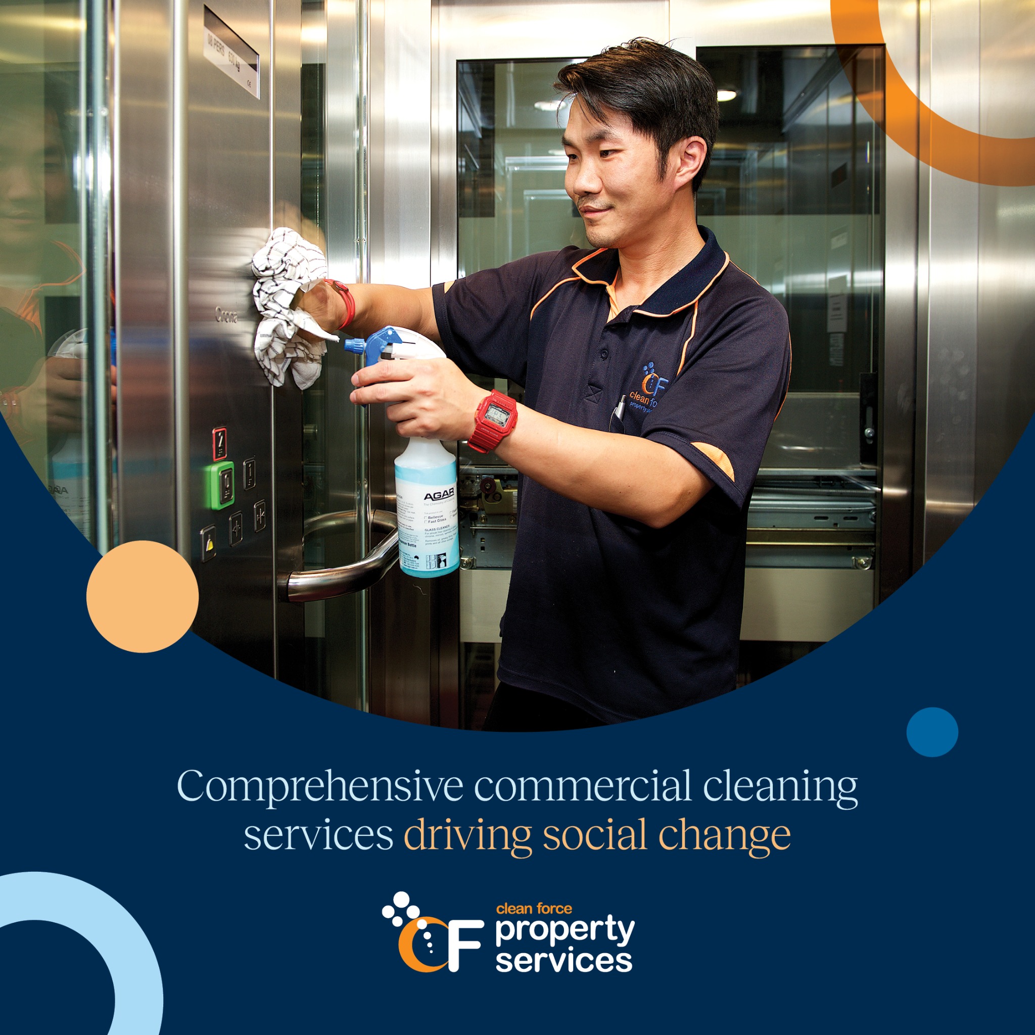 Clean Force Property Services Facebook ad