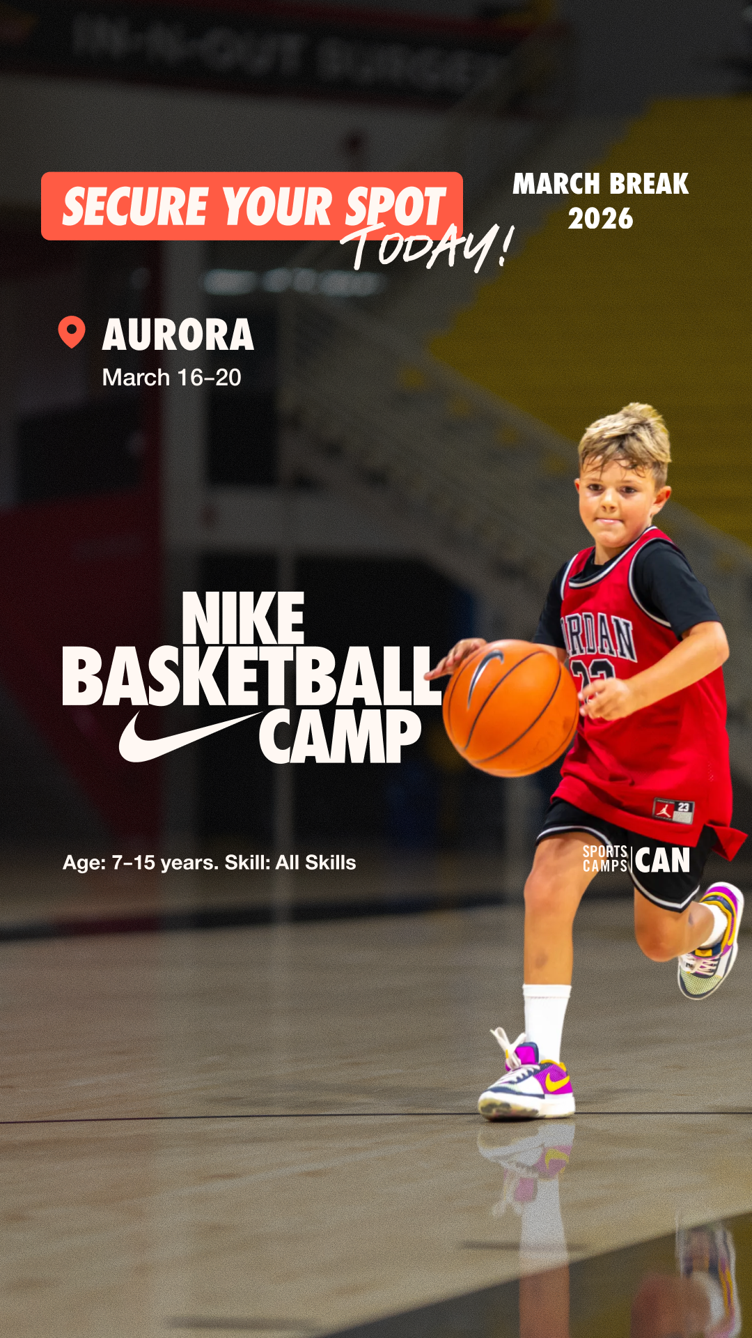 Nike Sports Camps Canada Facebook ad