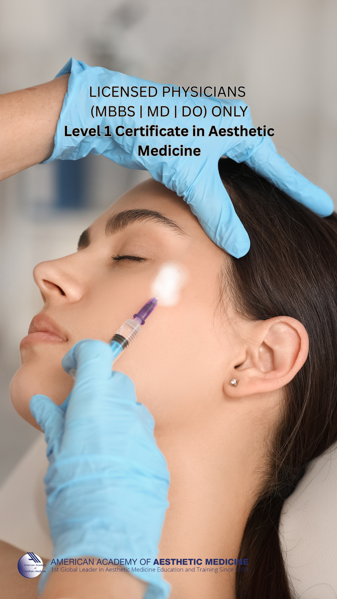 American Academy of Aesthetic Medicine - International Facebook ad from Jul 21, 2026
