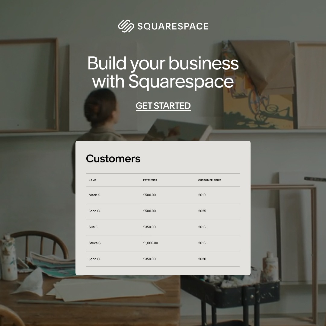 Squarespace Facebook ad