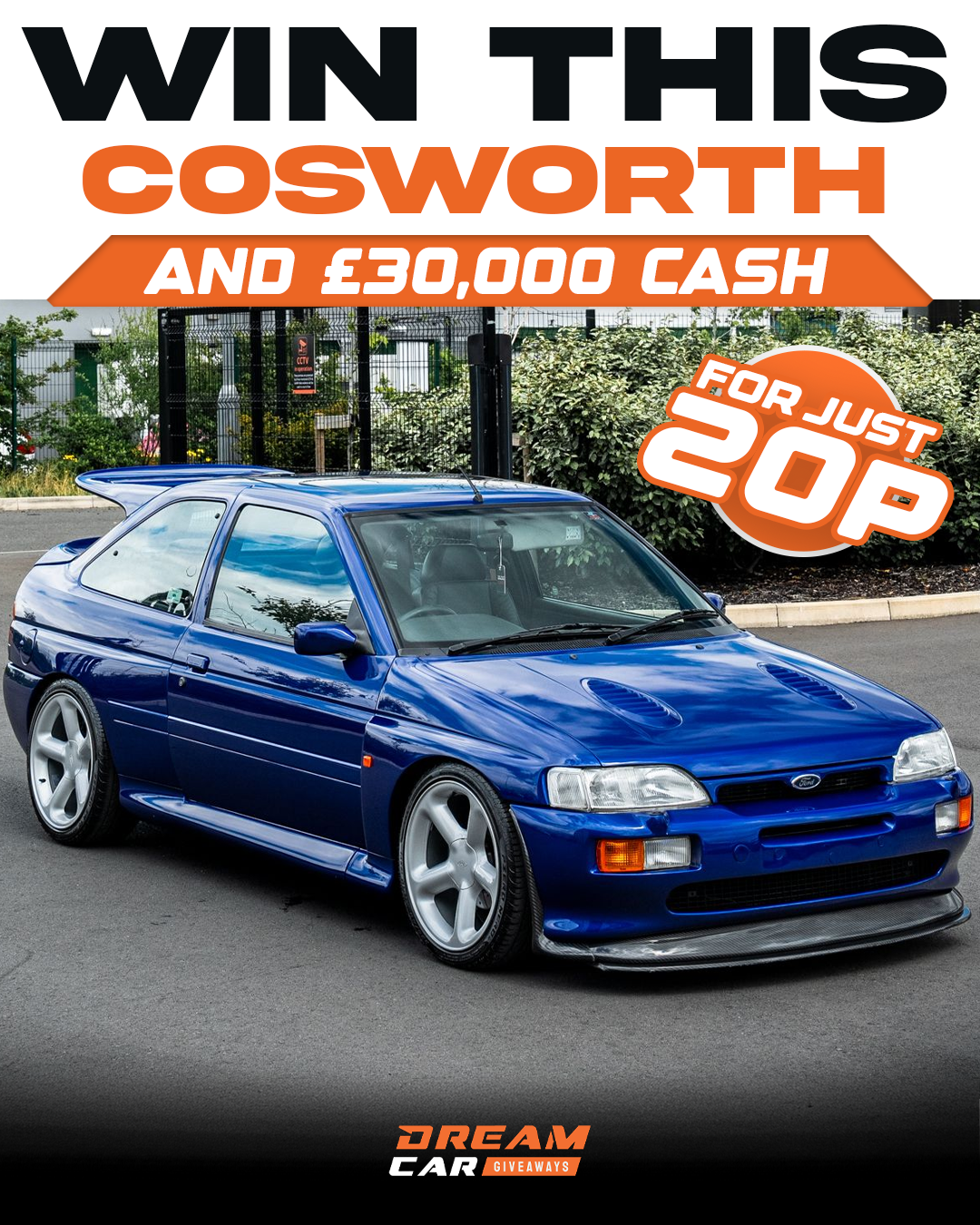 Dream Car Giveaways Facebook ad