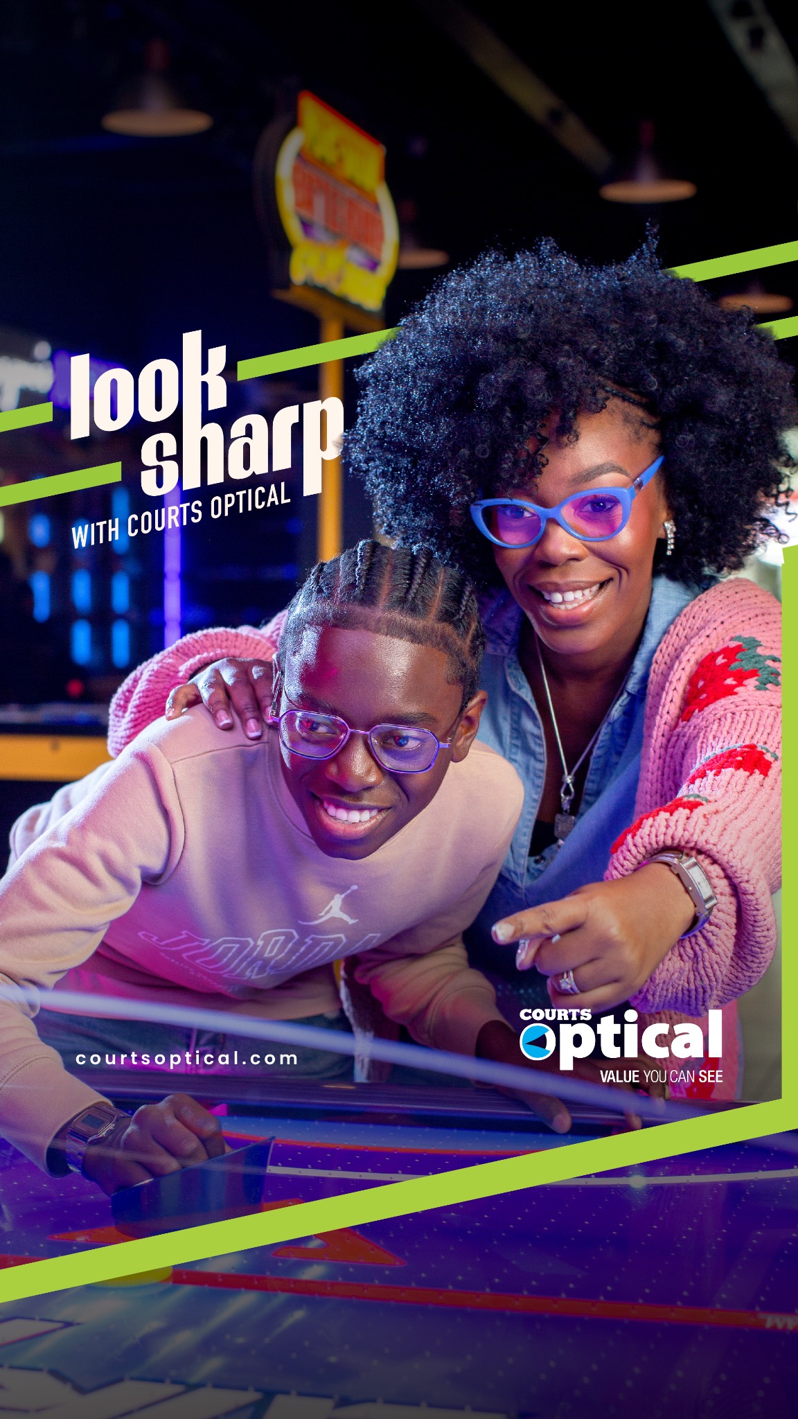 Courts Optical Grenada Facebook ad from Aug 3, 2026